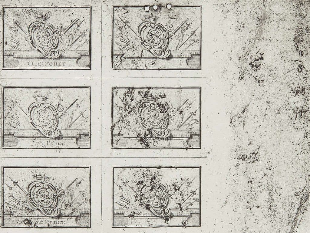 A UNIQUELY PRESENTED JACOBITE BANKNOTE PRINT