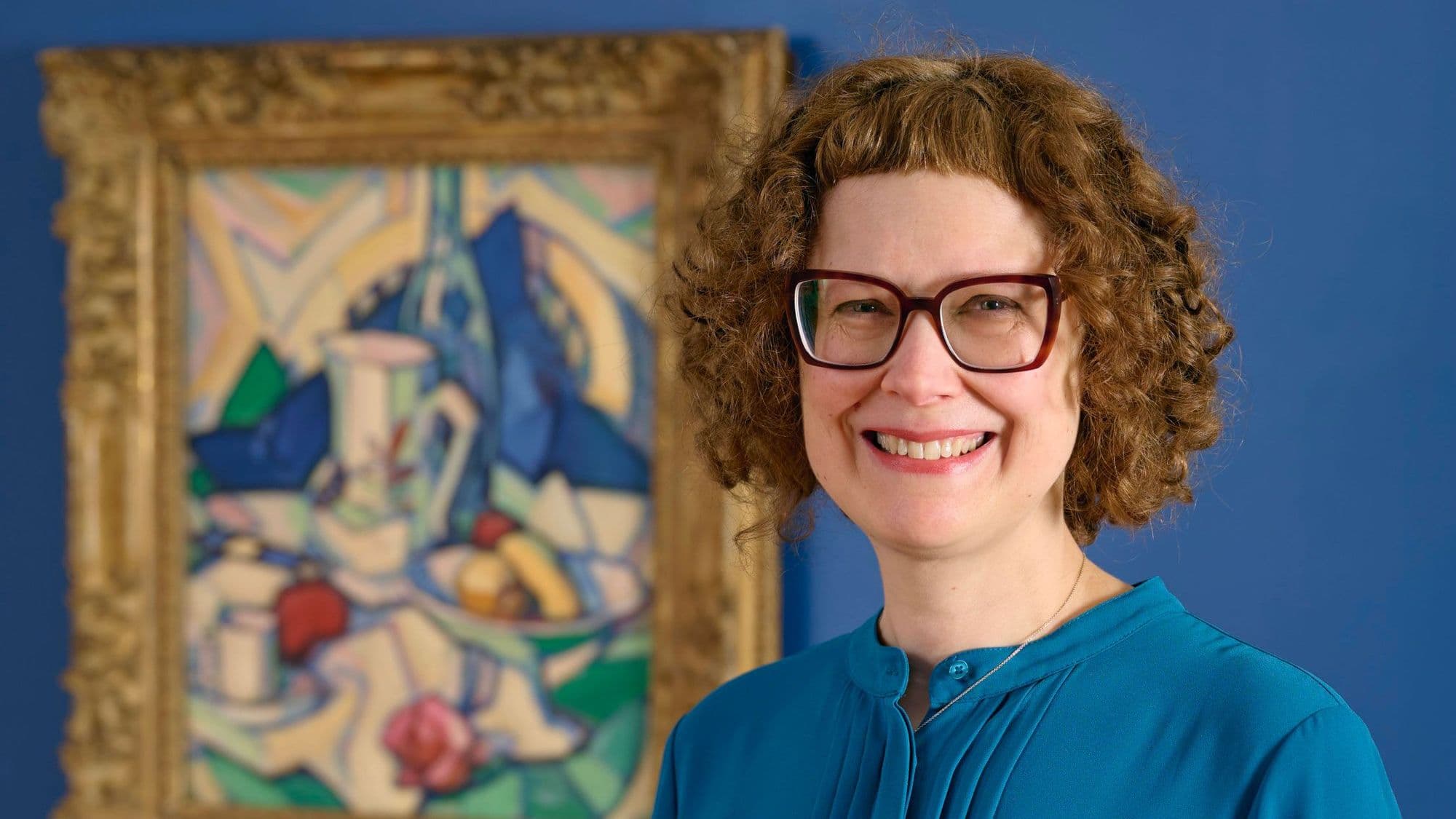 Illustrated: Alice Strang with ‘Still Life’ by S. J. Peploe (c) National Galleries of Scotland