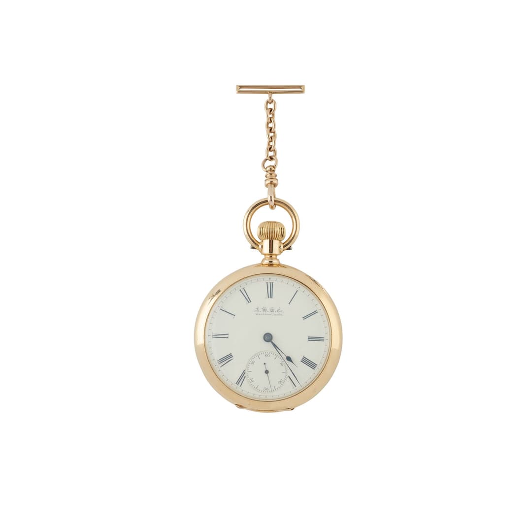American Waltham Watch Co. A historically interesting 18k gold o