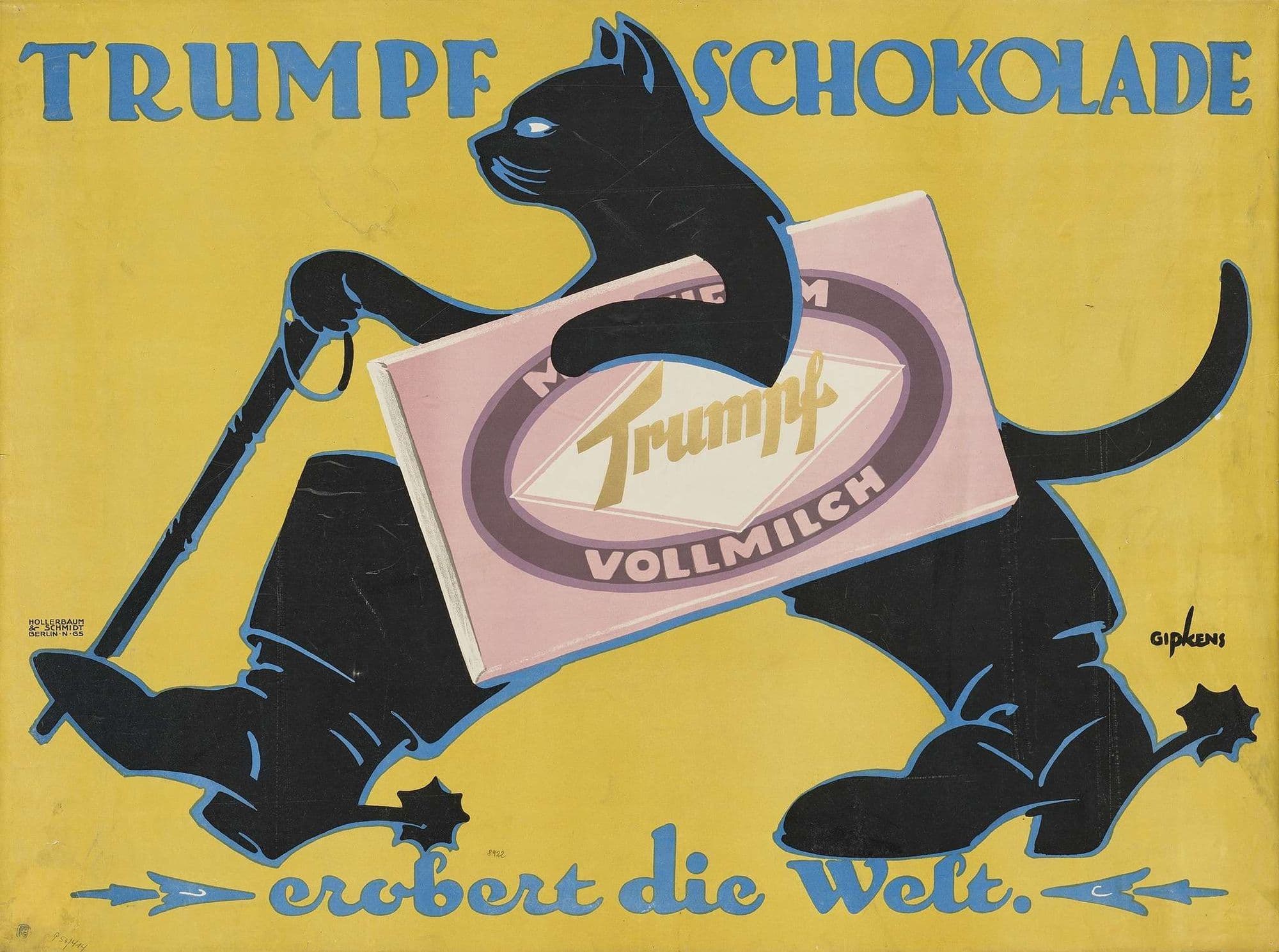 The Lost Posters of Dr Hans Sachs trumpf cat vintage poster