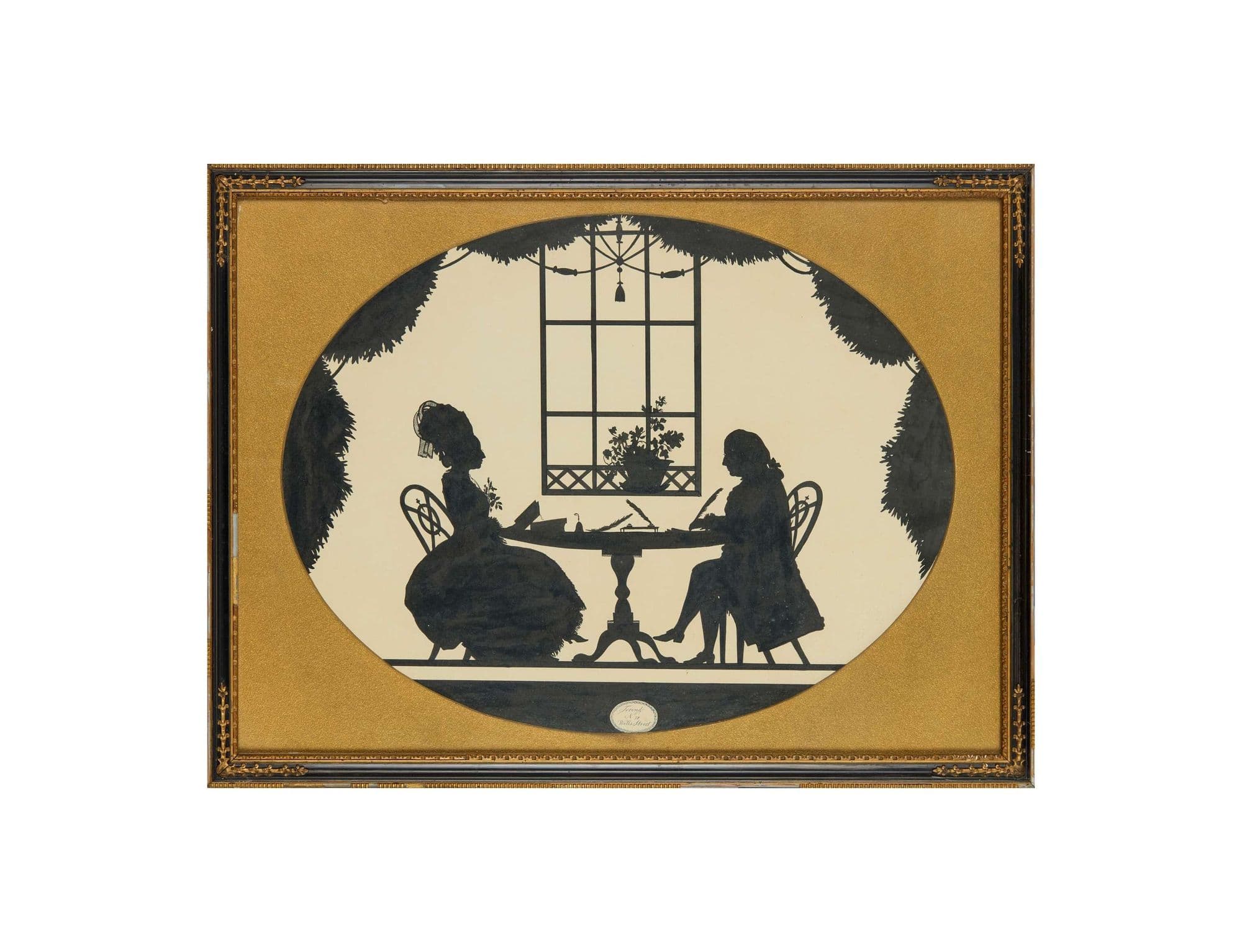 FRANCIS TOROND (BRITISH, 1743-1812) , SILHOUETTE CONVERSATION GROUP